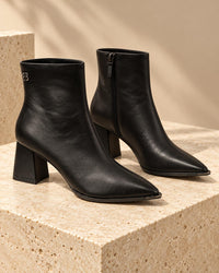 Ženske poluduboke cipele - L6433055-BLK-PU