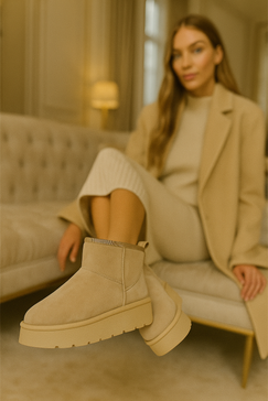 Ženske čizme - LH30071-DK-BEI