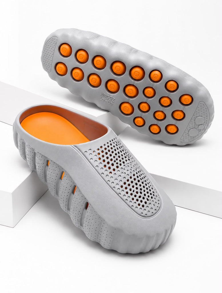 Ženske papuče - L9068-GRY/ORG