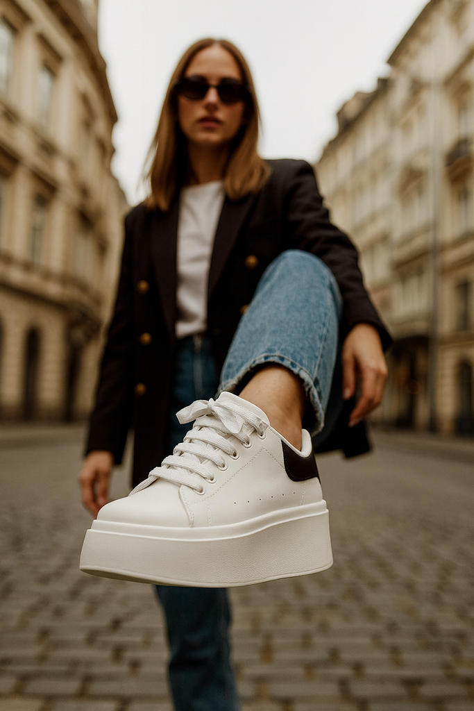 Ženske patike -DF885-BLK-WHT