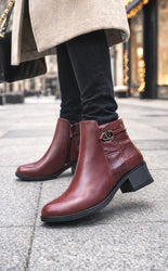 Ženske poluduboke cipele - LH30203-MAROON