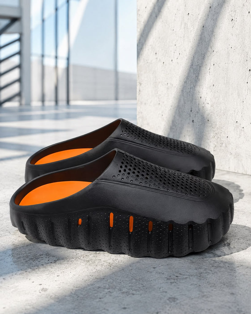 Muške papuče - L9068-BLK/ORG